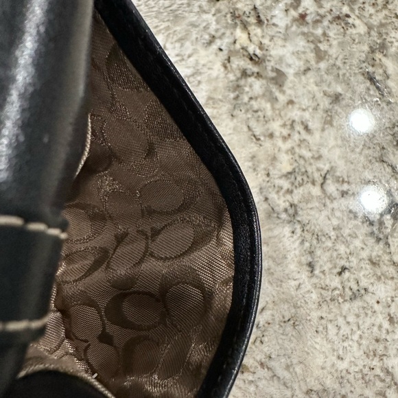 COACH Black Leather Wallet with Silver Buckle Excellent Condition - Picture 9 of 12